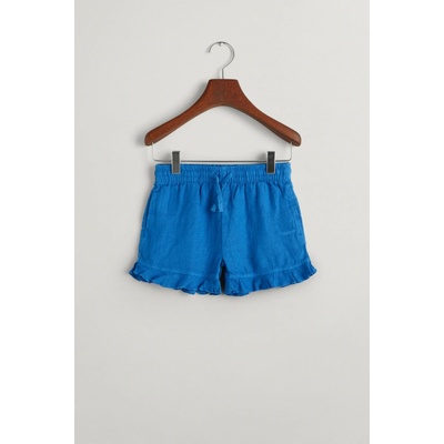 Gant Linen frill shorts modrá