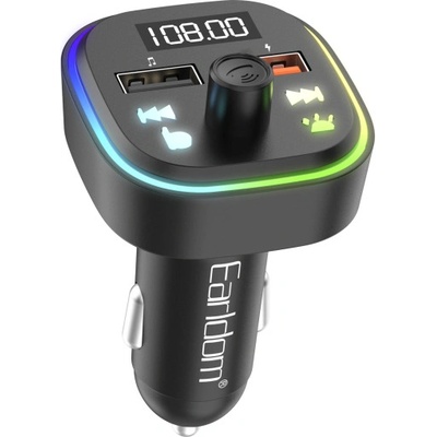 Earldom FM Трансмитер Earldom ET-M85, Bluetooth, USB, 3.1A, Черен - 17772