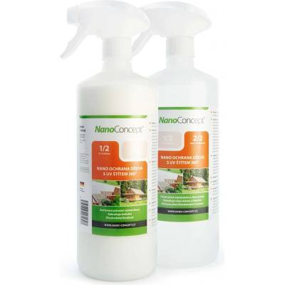 NanoConcept Nano ochrana dřeva s UV štítem 360º 1000 ml