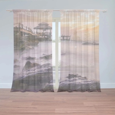 Sablio Záclony Hmla nad morom: 2ks 150x250cm