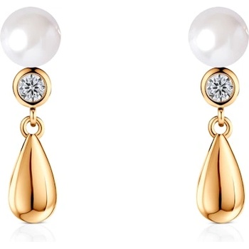 SAVICKI Обеци Eterniàle, сребро, цирконии, перли