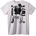 NOONEBRAND Тениска Brat със звезди и череп - 2XL, White
