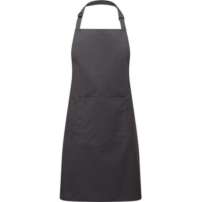 Premier Workwear Pracovní zástěra za krk s kapsou PR154 Black 72x86cm