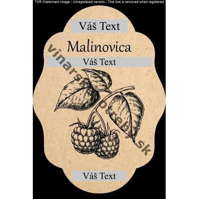Etiketa malinovica vz6