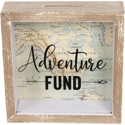 Dřevěná cestovní krabička Clayre & Eef Adventure Fund 15 cm