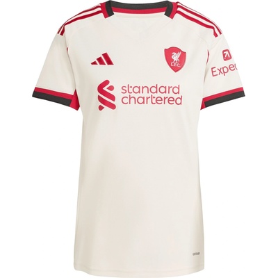 adidas Дамска футболна фланелка Adidas Liverpool Away Shirt 2025 2026 Womens - White