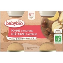 Babybio Jablko s gaštanovým pyré ovocný príkrm 2 x 130 g