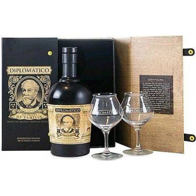 Diplomatico Selección de Familia se skleničkami 43% 0,7 l (kazeta)