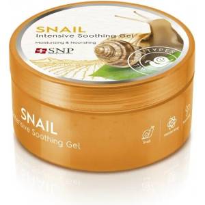 Snp Lab [SNP] Snail Intensive Soothing Gel, овлажняващ гел с охлювен муцин (8809458848385)