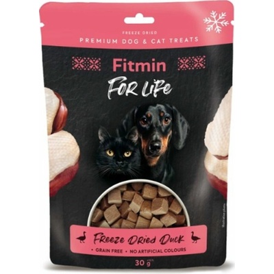dog & cat Fitmin For Life mrazom sušené mäso Duck 10 x 30 g