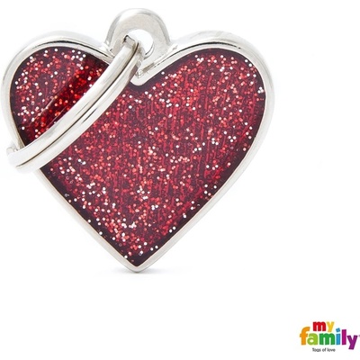 My Family Známka Shine srdíčko malé červené – Zboží Dáma My Family Známka Shine srdíčko malé červené – Zboží Dáma
