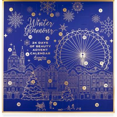 Accentra Adventný kalendár Winter Glamour Blue