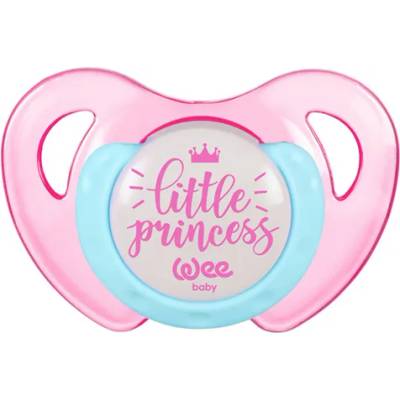 Wee Baby Залъгалка Wee Baby - Пеперуда, 0-6 месеца, розова (172)