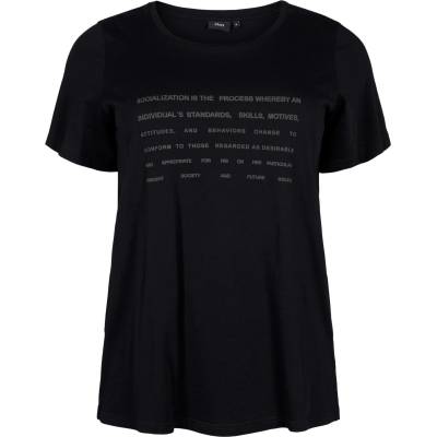 Zizzi Тениска 'VELIN' черно, размер M