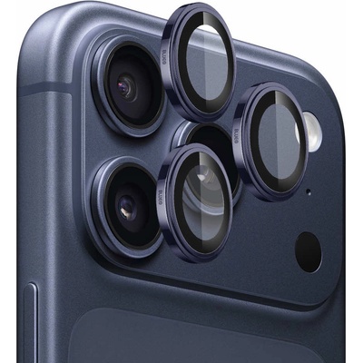 Blueo Предпазни сапфирени лещи за камерата на iPhone 17 Pro, iPhone 17 Pro Max - Blueo Sapphire Crystal Original Camera Lens Glass Protector (тъмносин) (KF2356041)