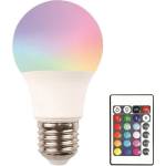 EUROLAMP RGB LED крушка Eurolamp - A60, 9W, E27, 850 lm, с дистанционно (10340)