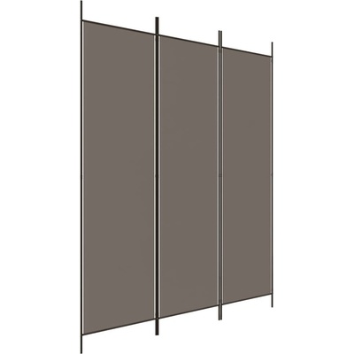vidaXL 3dílný paraván antracitový 150 x 220 cm textil 350196