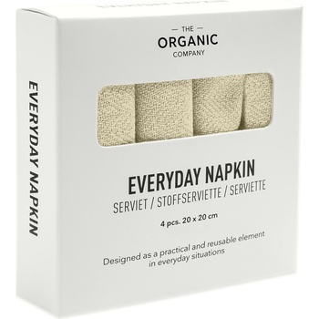 The Organic Company Салфетки Everyday 20 x 20 см светложълти 4 бр (1073-210)