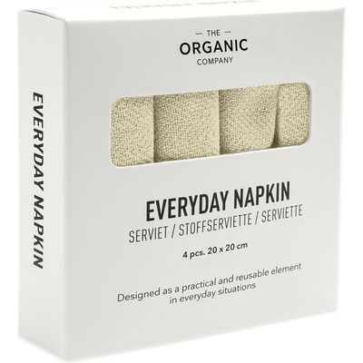 The Organic Company Салфетки Everyday 20 x 20 см светложълти 4 бр (1073-210)