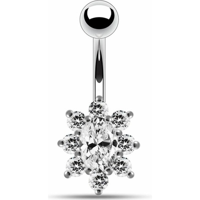 S4U Stříbrný piercing do pupíku BP01002-CC