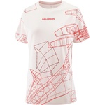 Salomon Дамска тениска Salomon Women's S/Lab Speed Tee Running shirt - Lilac Ash / Fiery Red (916-5910-0113)