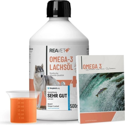 Reavet Omega-3 lososový olej 500 ml