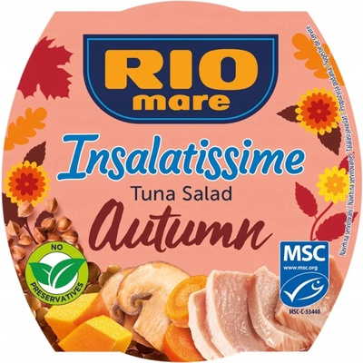 Rio Mare Insalatissime Jesenný šalát s tuniakom a zeleninou 160g