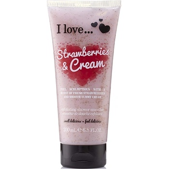 I Love Cosmetics Strawberry & Cream ексфолиращо смути за тяло за жени 200 мл