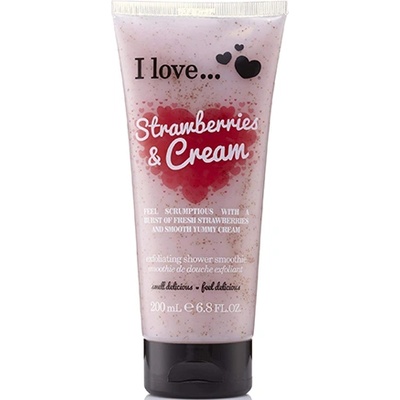 I Love Cosmetics Strawberry & Cream ексфолиращо смути за тяло за жени 200 мл