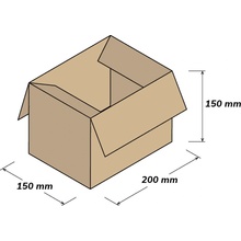 NAKUPIM.SK Kartónová krabica 3VVL klopová 200 x 150 x 150 mm