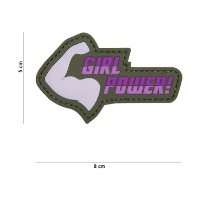 Nášivka 3D "Girl Power!" - Růžová 101 INC