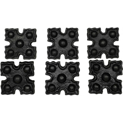Mystic Colonial Hardware Kovaný ozdobný hřebík Čtyřlist, 55 mm (sada 6 ks)
