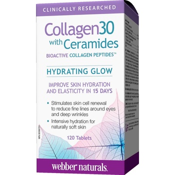 Webber Naturals Collagen 30 with Ceramides, 120 таблетки, Webber Naturals (3669 WN)