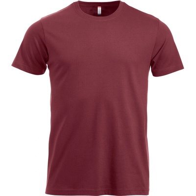 Clique New Classic-T krátký rukáv pánské COT67936037000-burgundy