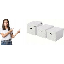 Esselte Home, set 3 ks, velikost L, bílá 628286