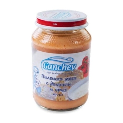 Ганчев пюре пиле домати и ориз - 190 г