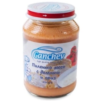 Ганчев пюре пиле домати и ориз - 190 г