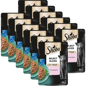 Sheba Select Slices плик с сьомга в сос 12 x 85 г