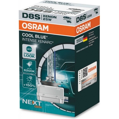 Xenonová výbojka D8S 42V 25W PK32d-1 OSRAM Cool Blue Intense Xenarc 66548CBN, 1 ks