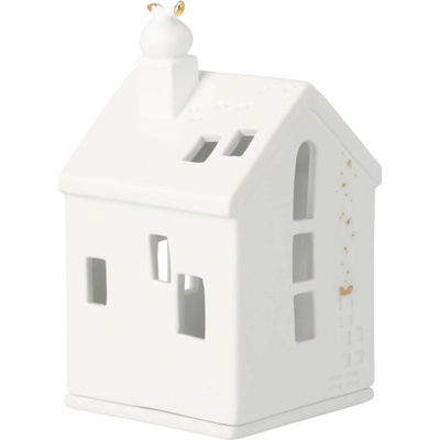 räder Porcelánový svícen domeček Santa's Little Feet, bílá barva, porcelán