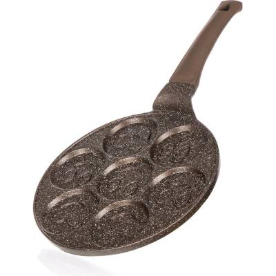 BANQUET lívanečník GRANITE BROWN Smile 26cm 7 lívanců nepřilnavý povrch