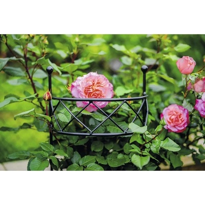 Opora pro rostliny CHRIS kovová 90 x 34 x 19 cm černá – Zbozi.Blesk.cz