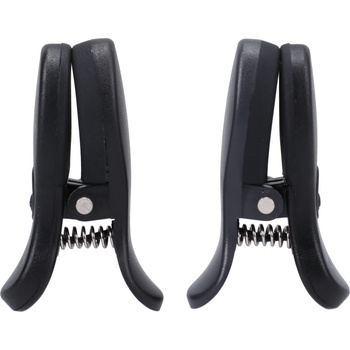 Doc Johnson Merci Vibro Grippers Vibrating Nipple Clamps with Case Black