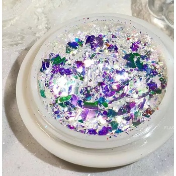 Парченца фолио ефект Счупено стъкло, лилав хамелеон (de2187)