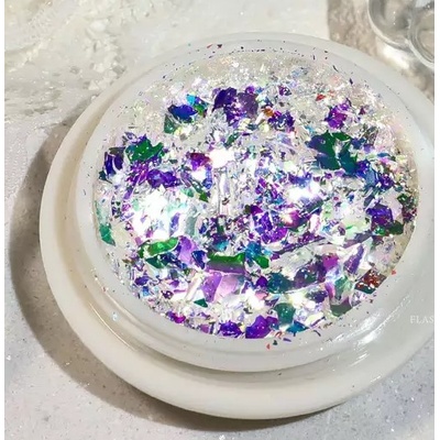 Парченца фолио ефект Счупено стъкло, лилав хамелеон (de2187)