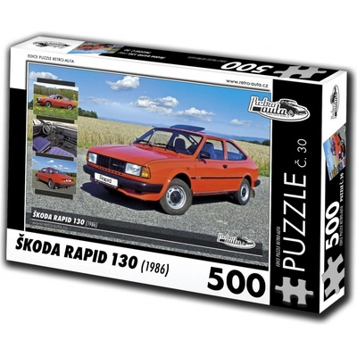 Retro-Auta Škoda Rapid 130 1986 500 dílků