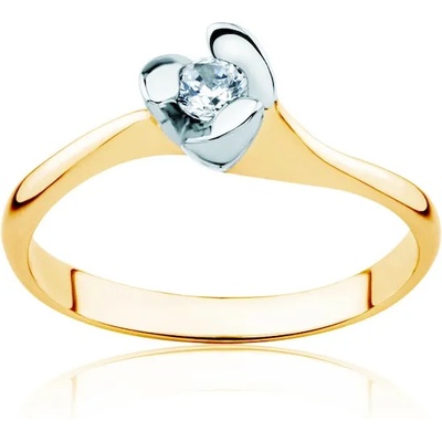 SAVICKI Годежен пръстен Classical Inspiration: двуцветно злато, диамант