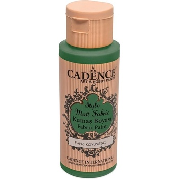 Farba na textil CADENCE STYLE MATT FABRIC 59 ml matná tm.zelená