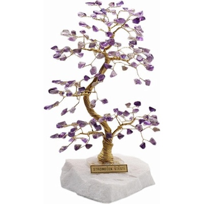 Nefertitis Stromeček štěstí ametyst A2 NF6393 - cca 17 cm