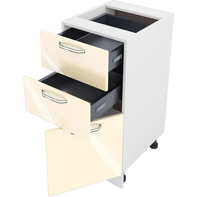 ИРИМ Долен кухненски шкаф Сити БФ-Бежово гланц-05-53 десен 40 см